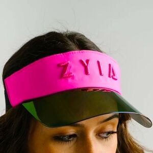 Zyia Active Pepperbox Hot Pink Coronado Transparent Visor Adjustable Back Band